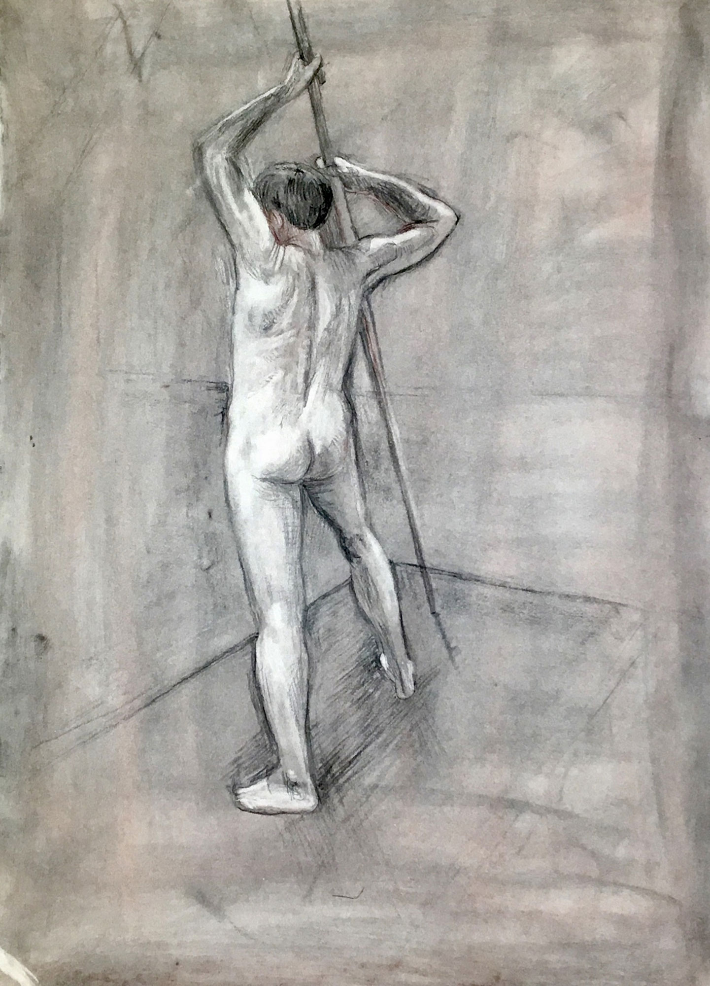 Punting, A2, charcoal Punting, A2, charcoal