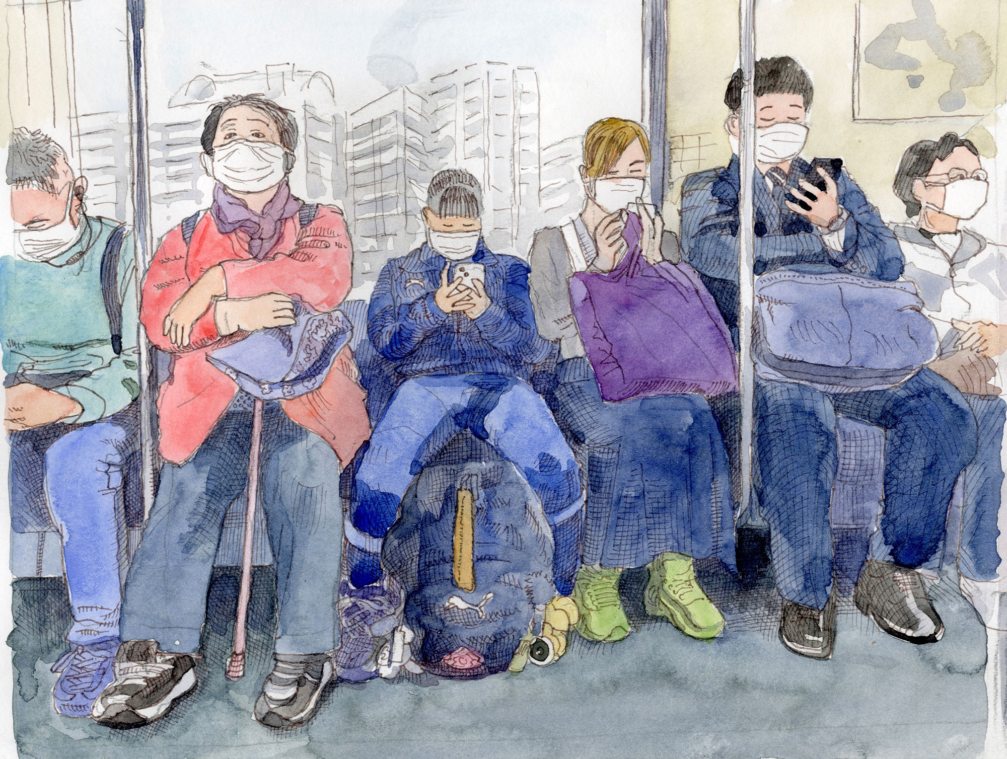 Train Passengers, Tokyo
Train Passengers, Tokyo
