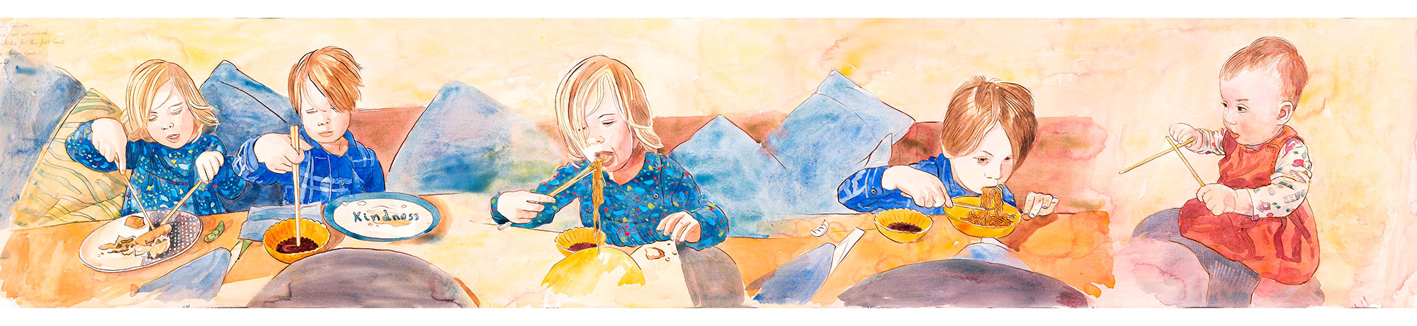 Eating Spaghetti — Extract from Scroll 51 Eating Spaghetti — Extract from Scroll 51