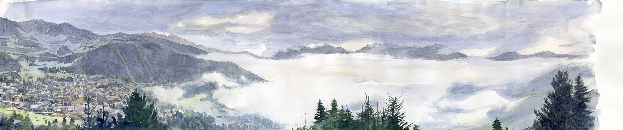Verbier in the clouds Verbier in the clouds