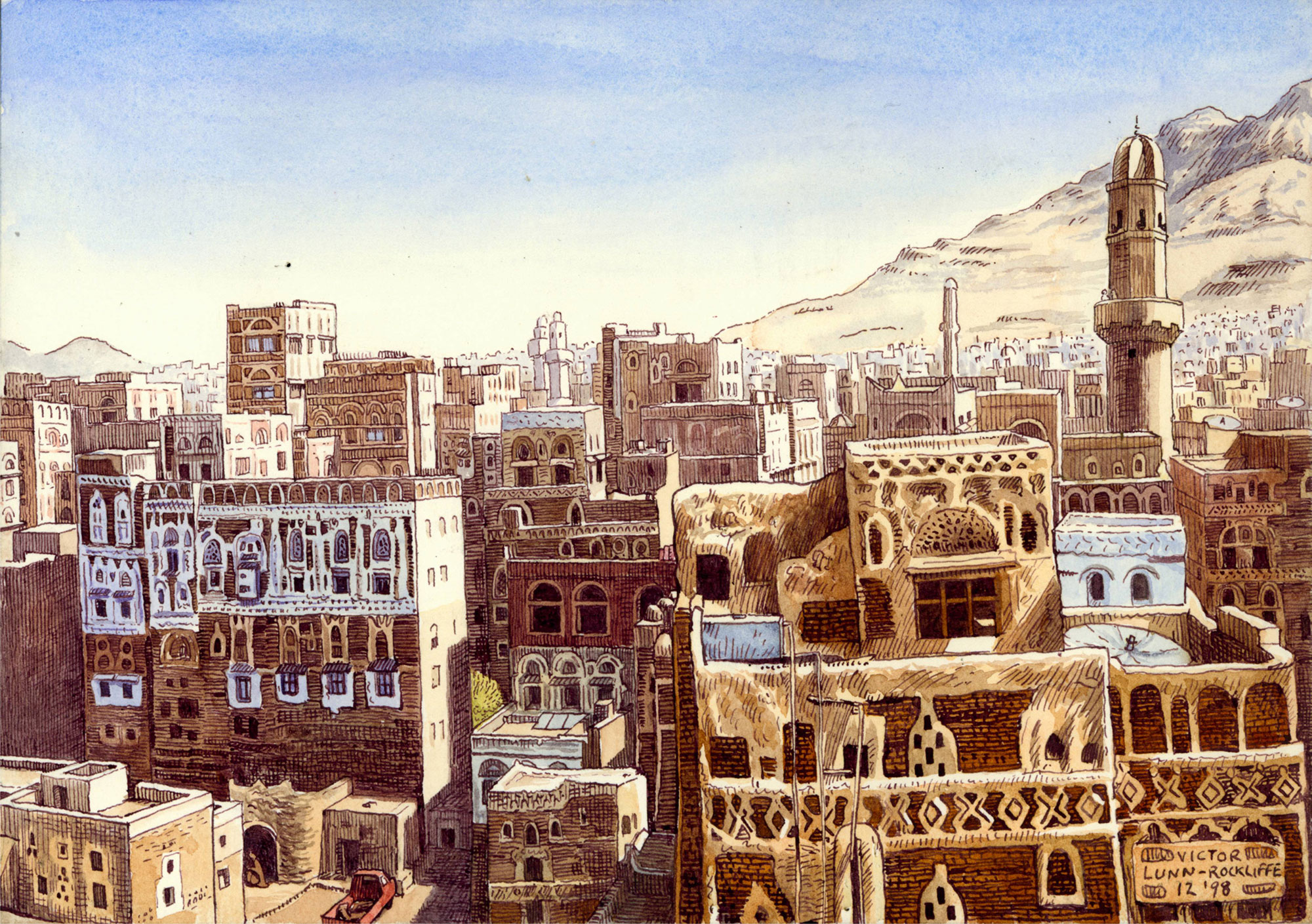 Yemen, Rooftops of the Old City, Sana’a, 1998 Yemen, Rooftops of the Old City, Sana’a, 1998